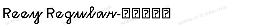 Reey Regular字体转换